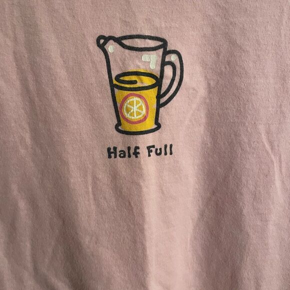 Life Is Goid Half Full Lemonade Pink Womens Tank Top L - Picture 4 of 13